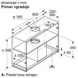 VGRADNA KUHINJSKA NAPA BOSCH DBB97AM60