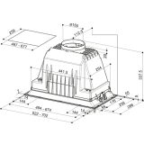 VGRADNA KUHINJSKA NAPA FABER INKA PLUS HCS BK A70
