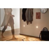 VGRADNA STENSKA SVETILKA LED 2.7W BELA S SENZORJEM WW, KVADRATNA / OV.