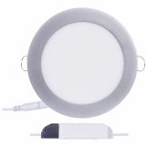 LED PANEL EMOS 12W NW SREBRNI, OKROGLI VGRADNI