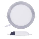 LED PANEL EMOS 18W NW SREBRNI, OKROGLI VGRADNI