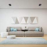 VGRADNA STROPNA SVETILKA MILAGRO BALI ČRNA ML0084 KVADRATNA