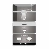 VGRADNA STROPNA SVETILKA PHILIPS CANOPUS 1X13W LED 59713/31/16 BELA