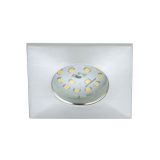 VGRADNA STROPNA SVETILKA PRISMA 1X5W LED, 75X75 MM ALUMINIJ, KVADR., IP44