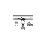 VGRADNA STROPNA SVETILKA PRISMA 1X5W LED, 75X75 MM ALUMINIJ, KVADR., IP44