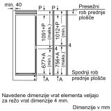 VGRADNI HLADILNIK Z ZAMRZOVALNIKOM BOSCH KIN86NSE0