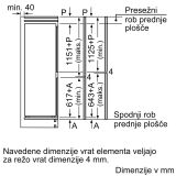 VGRADNI HLADILNIK Z ZAMRZOVALNIKOM BOSCH KIV87VFE0
