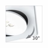 VGRADNI LED REFLEKTOR PHILIPS PROBOS 1X6W LED 57965/31/16 BELA