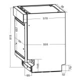 VGRADNI POMIVALNI STROJ AMICA ZZG 646C