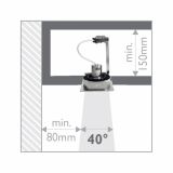 VGRADNI REFLEKTOR PHILIPS ACAMAR 1X35W GU10 59300/17/16 NIKELJ