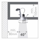 VGRADNI REFLEKTOR PHILIPS ARA 1X35W GU10 59515/67/16 BELA