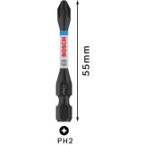 VIJAČNI NASTAVEK KRIŽNI BOSCH PRO PH2, 55 MM, 2 KOSA