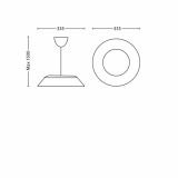 VISEČA KUHINJSKA SVETILKA PHILIPS FADO 1X4.5W LED 40898/33/16 ZELENA