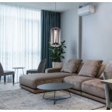 VISEČA SVETILKA BLACKY 1XE27 ČRNA / DIMLJENO STEKLO