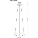 VISEČA SVETILKA GLOBO RALPH 19W WW