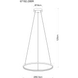 VISEČA SVETILKA GLOBO RALPH 29W WW