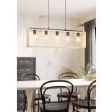 VISEČA SVETILKA-LESTENEC EGLO FAMBOROUGH 5XE27 LES