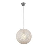 VISEČA SVETILKA-LESTENEC ESTO BALLINA 1X60W E27 D300 BELA