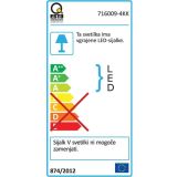 VISEČA SVETILKA-LESTENEC ESTO VALERIE 4X5W SMD LED
