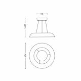 VISEČA SVETILKA-LESTENEC PHILIPS AMAZE 1X60W 2GX13 40233/31/16 BELA