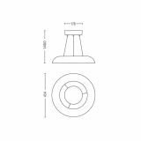 VISEČA SVETILKA-LESTENEC PHILIPS AMAZE 1X60W 2GX14 40233/48/16 ALUMINIJ