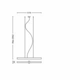 VISEČA SVETILKA-LESTENEC PHILIPS AUTHENTIS 1X28W G5 40341/48/16 ALUMINIJ