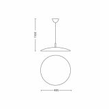 VISEČA SVETILKA-LESTENEC PHILIPS BALANCE 1X40W 2GX13 40235/17/16 NIKELJ