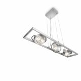 VISEČA SVETILKA-LESTENEC PHILIPS FAST 3X42W G9 53069/48/16 ALUMINIJ
