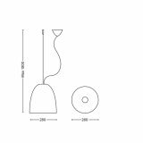 VISEČA SVETILKA-LESTENEC PHILIPS GLAD 1X20W E27 40399/31/16 BELA