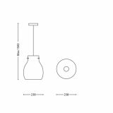 VISEČA SVETILKA-LESTENEC PHILIPS NEHRU 1X20W E27 40695/11/16 KROM