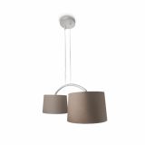 VISEČA SVETILKA-LESTENEC PHILIPS SELLA 2X23W E27 42259/26/16 SIVA