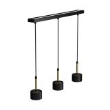 VISEČA SVETILKA MILAGRO ARENA ČRNA/ZLATA 3XGX53 MLP7761