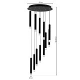 VISEČA SVETILKA MILAGRO CARBON 12W LED ML6161