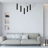 VISEČA SVETILKA MILAGRO CARBON 5X5W LED ML184