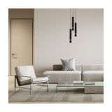 VISEČA SVETILKA MILAGRO JOKER ČRNA/KROM 3XGU10 MLP8916