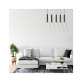 VISEČA SVETILKA MILAGRO JOKER ČRNA/KROM 5XGU10 MLP1417