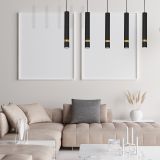 VISEČA SVETILKA MILAGRO JOKER ČRNA/ZLATA 5XGU10 MLP5121