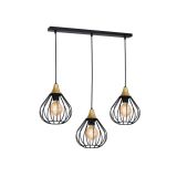 VISEČA SVETILKA MILAGRO KANE BLACK 3XE27 MLP4795