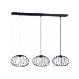 VISEČA SVETILKA MILAGRO KRONOS BLACK 3XE14 MLP4424