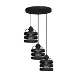 VISEČA SVETILKA MILAGRO LARS BLACK 3XE27 MLP801