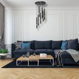 VISEČA SVETILKA MILAGRO MONZA ČRNA/ZLATA 7XG9 MLP6385