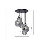 VISEČA SVETILKA MILAGRO OMEGA 5XE27 MLP6534