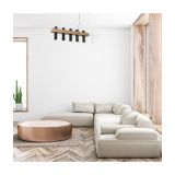 VISEČA SVETILKA MILAGRO WEST ČRNA 5XGU10 MLP5511