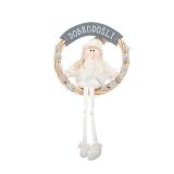 VRATNA DEKORACIJA GLOSSTYLE VISEČI VENEC FI 36 CM S S FIGURO PAR IN NAPISOM