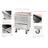 VOZIČEK ZA ORODJE TACTIX 680X467X952 MM 5 PREDALOV NERJAVEČ