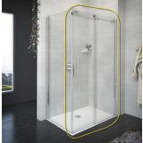 VRATA AQUAESTIL ARTEGO D 140 D SREBRNI PROFILI/PROZORNO STEKLO
