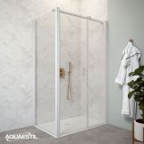 VRATA AQUAESTIL MARS D II 90 ZA+W BELI MAT PROF. PROZORNO STEKLO