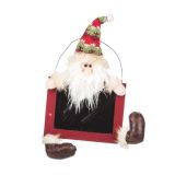 VRATNA DEKORACIJA GLOSSTYLE VISEČA FIGURA 28X5X32 CM S TABLICO BOŽIČEK/SNEŽAK