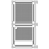 SCHELLENBERG KOMARNIK ZA VRATA Z ALUMINIJASTIM OKVIRJEM BASIC 100X210 CM, ANTRACIT