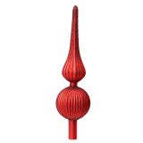 VRH ZA JELKO DECORIS RDEČA VIŠINA 31 CM VZOREC, SORTIRANO